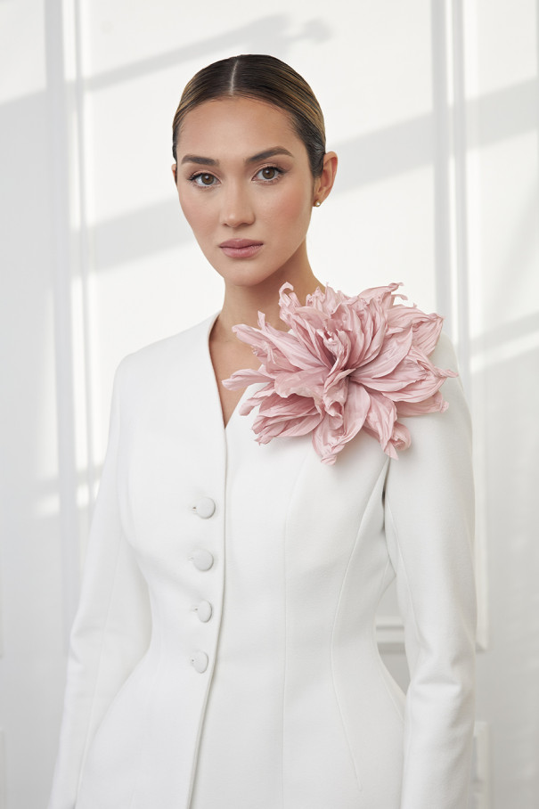 Брошь Pion, пыльная роза , розовый, арт. 21447258 купить в интернет-магазине