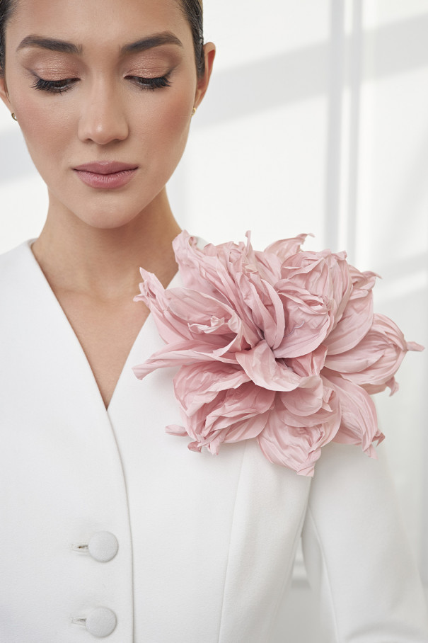 Брошь Pion, пыльная роза , розовый, арт. 21447258 купить в интернет-магазине