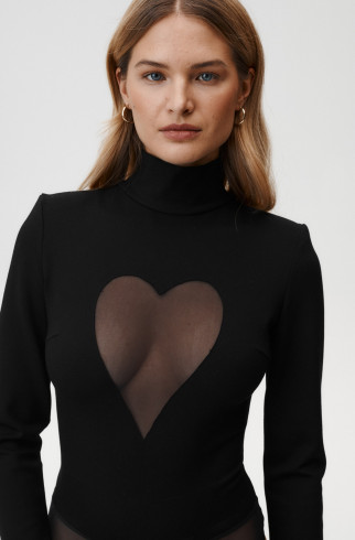 Боди Heart Out , Черный, арт. 840 купить в интернет-магазине