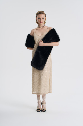 Горжетка меховая , Черный, арт. FR26NY1NP00W200BL купить в интернет-магазине