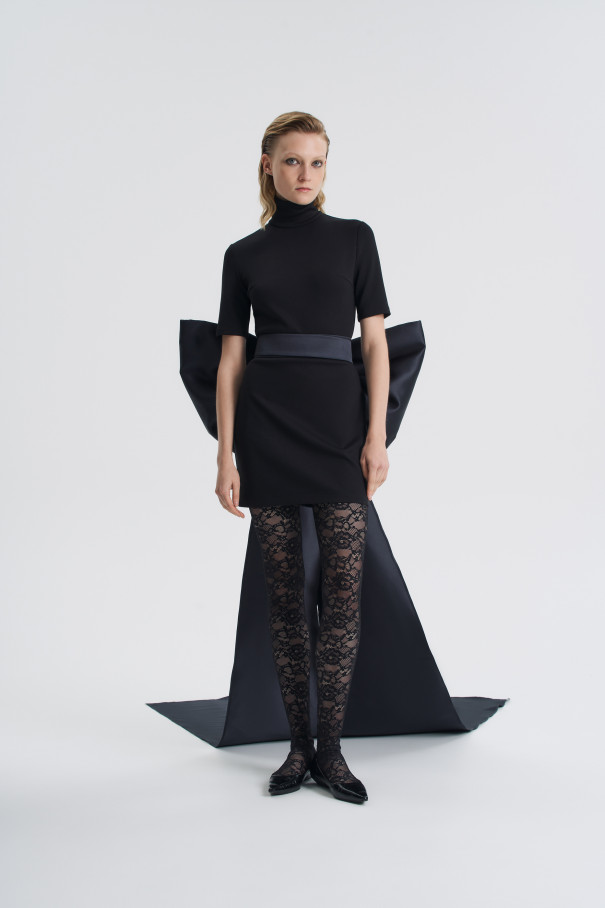 Бант трансформер , черный, арт. FR26NY1BW100W200BL купить в интернет-магазине