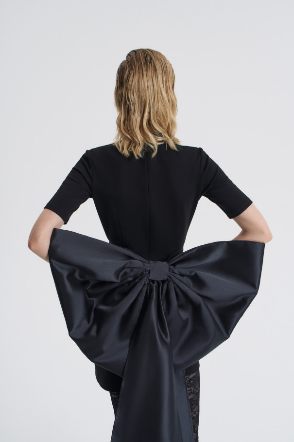 Бант трансформер , черный, арт. FR26NY1BW100W200BL купить в интернет-магазине