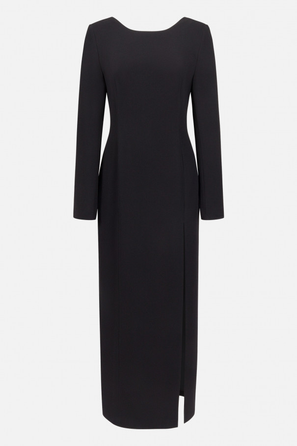 Платье в пол с вырезом на спине , черный, арт. FR25EV1DR430W210BL купить в интернет-магазине