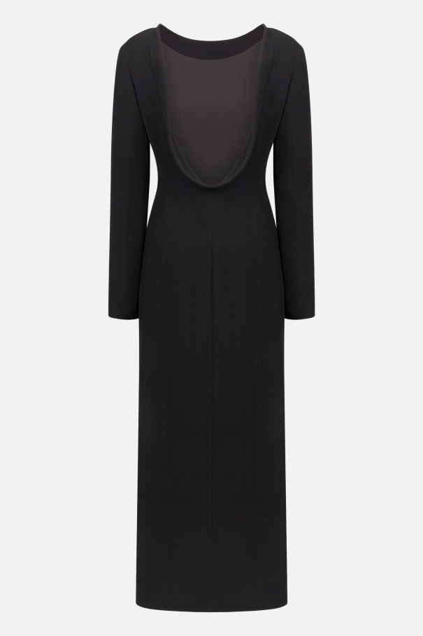 Платье в пол с вырезом на спине , черный, арт. FR25EV1DR430W210BL купить в интернет-магазине