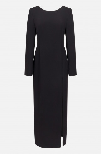 Платье в пол с вырезом на спине , Черный, арт. FR25EV1DR430W210BL купить в интернет-магазине