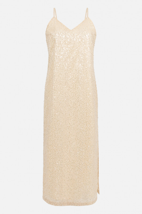 Платье-комбинация с вышивкой , бежевый, арт. FR26NY1DR12EMW200BG купить в интернет-магазине