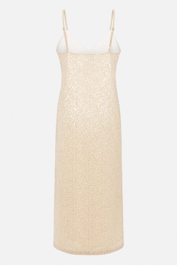 Платье-комбинация с вышивкой , бежевый, арт. FR26NY1DR12EMW200BG купить в интернет-магазине