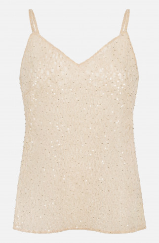 Топ с вышивкой , Бежевый, арт. FR26NY1TP60SQW200BG купить в интернет-магазине