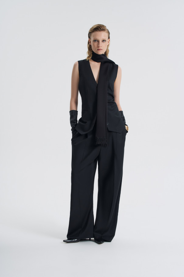 Брюки оверсайз , черный, арт. FR26NY1PN100W210BL купить в интернет-магазине