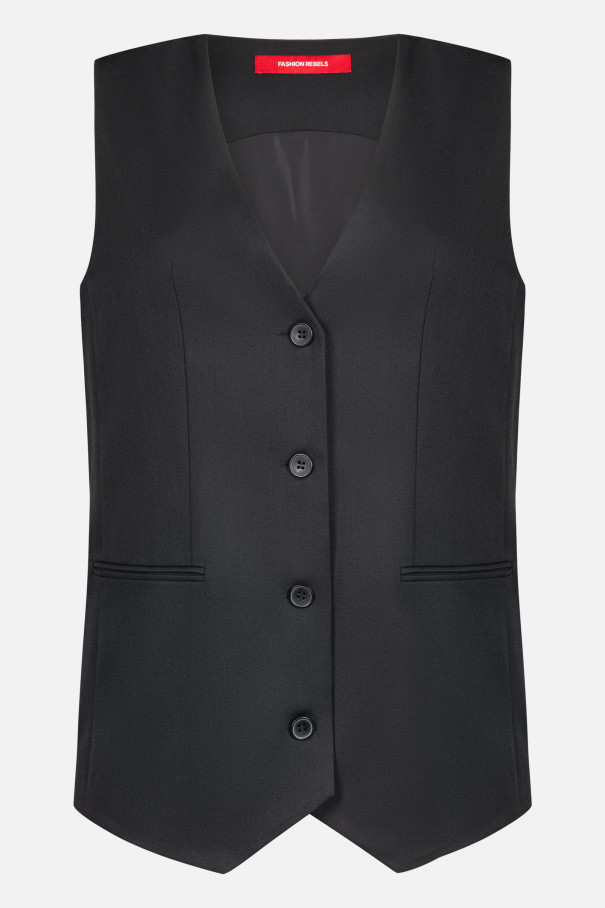 Жилет оверсайз , черный, арт. FR26NY1VS40PCW210BL купить в интернет-магазине