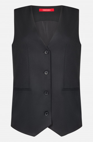 Жилет оверсайз , Черный, арт. FR26NY1VS40PCW210BL купить в интернет-магазине