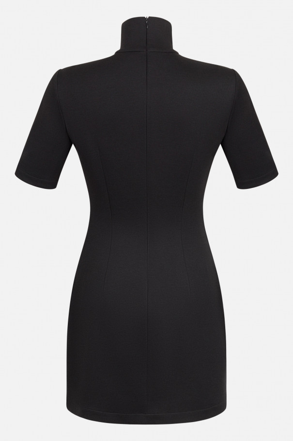 Платье-мини с высокой горловиной , черный, арт. FR26NY1DR210L600BL купить в интернет-магазине