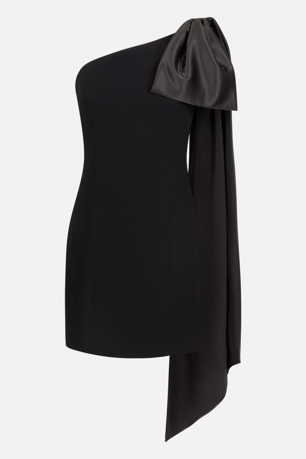 Платье на одно плечо с бантом , черный, арт. FR26NY1DR51FLW530BL купить в интернет-магазине