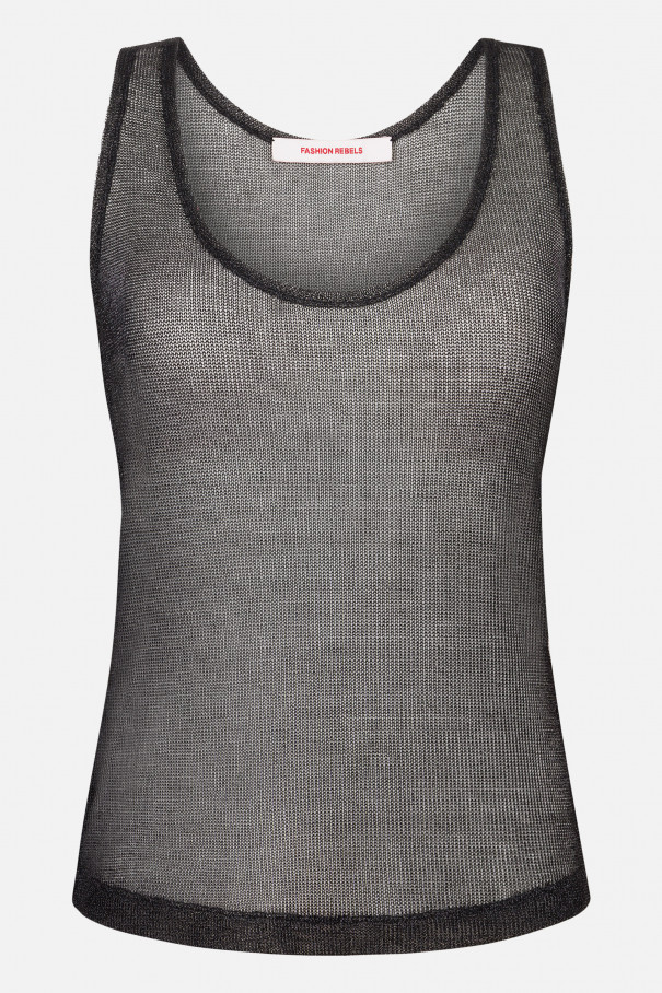 Майка из декоративной сетки , черный, арт. FR26NY1TP100W320BL купить в интернет-магазине