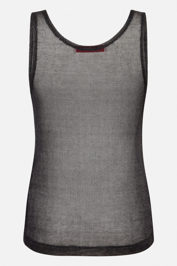 Майка из декоративной сетки , черный, арт. FR26NY1TP100W320BL купить в интернет-магазине