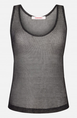 Майка из декоративной сетки , Черный, арт. FR26NY1TP100W320BL купить в интернет-магазине
