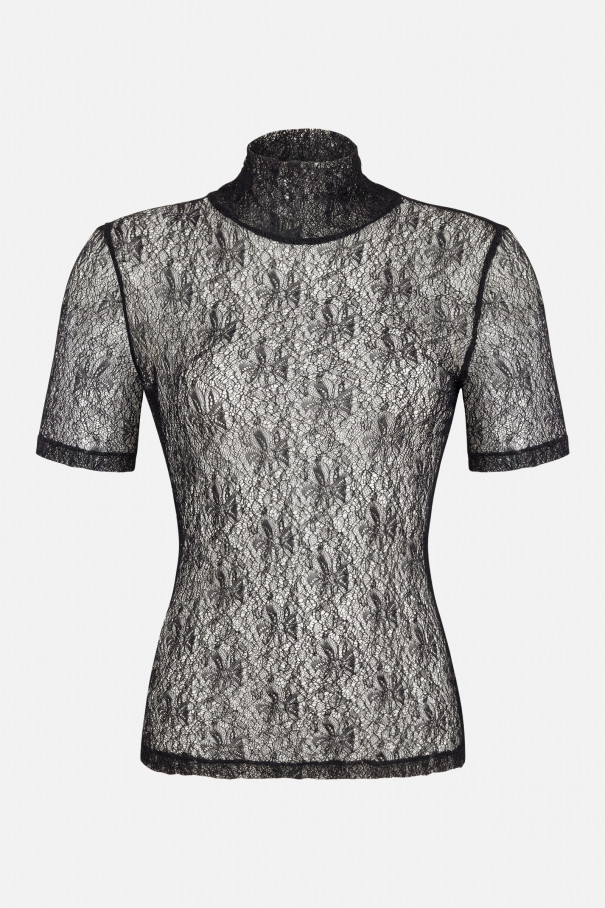 Топ из жатой сетки , черный, арт. FR26NY1TP200W200BL купить в интернет-магазине
