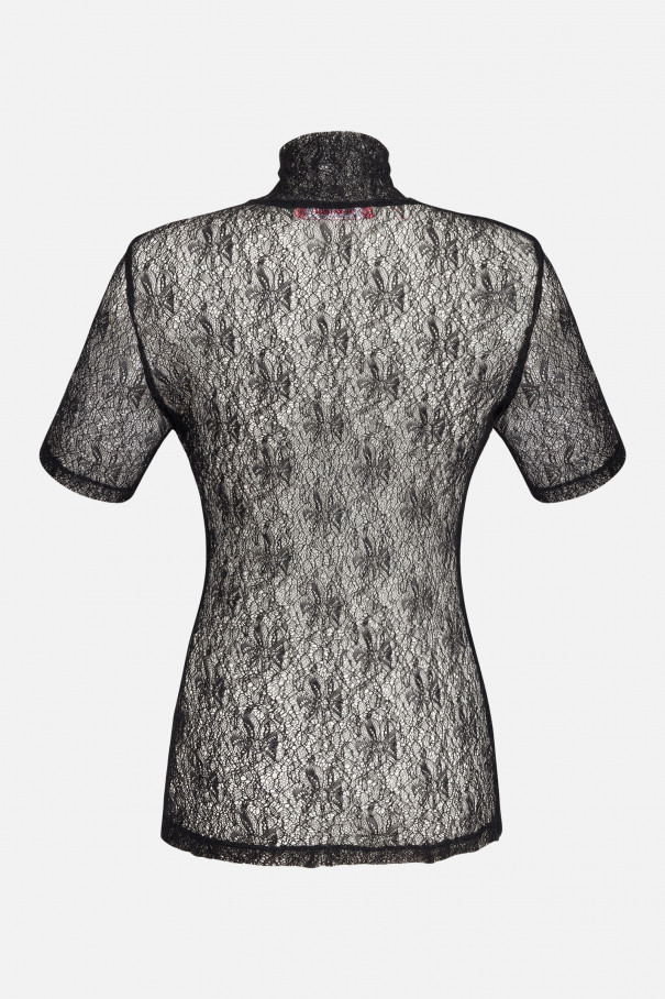 Топ из жатой сетки , черный, арт. FR26NY1TP200W200BL купить в интернет-магазине