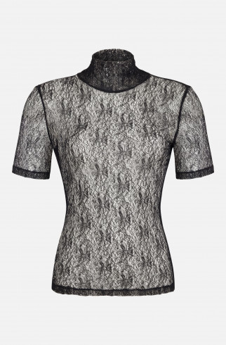 Топ из жатой сетки , Черный, арт. FR26NY1TP200W200BL купить в интернет-магазине