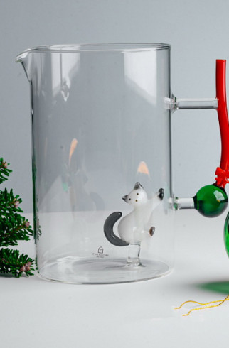 Кувшин Cat & Christmas ball , Прозрачный, арт. 935209343 купить в интернет-магазине