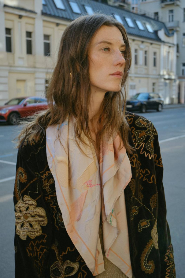 Платок drop#37 , мультицвет, арт. FSSC37PO85DM купить в интернет-магазине