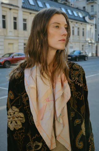 Платок drop#37 , Мультицвет, арт. FSSC37PO85DM купить в интернет-магазине