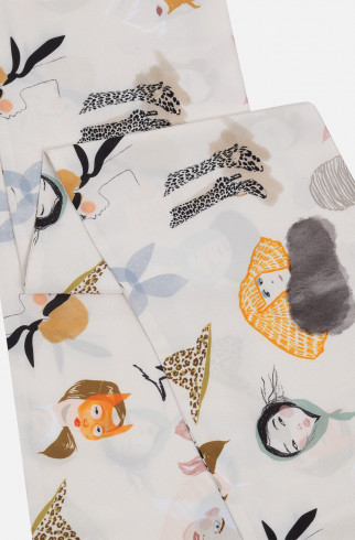 Твилли шарф , Мультицвет, арт. FSTVSCPO10DM купить в интернет-магазине