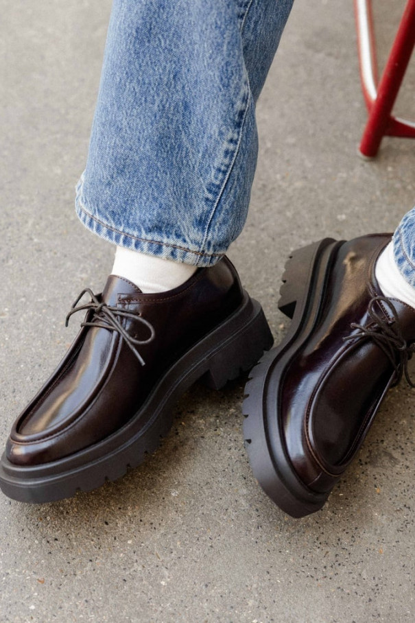 Дерби Bobbies Noreen , темно-коричневый, арт. S-W25WO-NRE04 купить в интернет-магазине