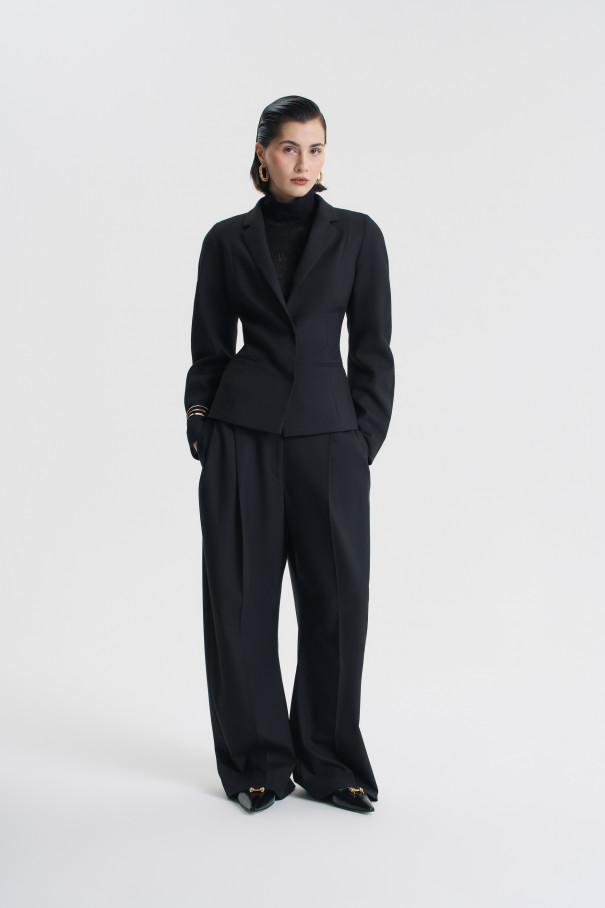 Жакет приталенный , черный, арт. FRASSJC00BL купить в интернет-магазине