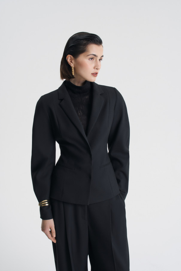 Жакет приталенный , черный, арт. FRASSJC00BL купить в интернет-магазине