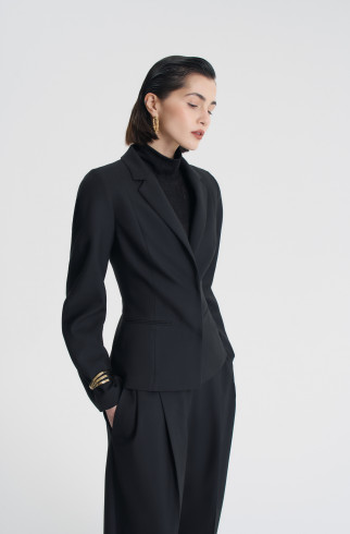 Жакет приталенный , Черный, арт. FRASSJC00BL купить в интернет-магазине