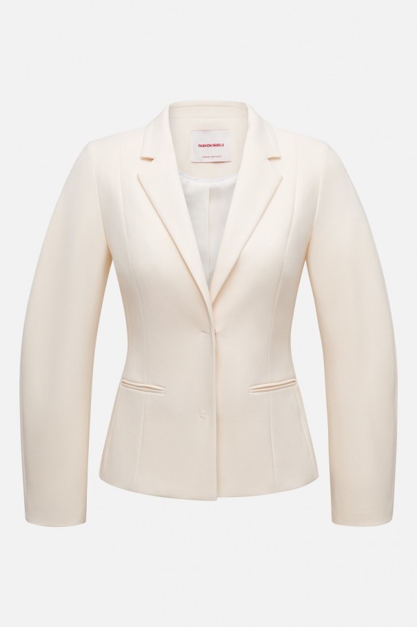 Жакет приталенный , молочный, арт. FRASSJC00ML купить в интернет-магазине