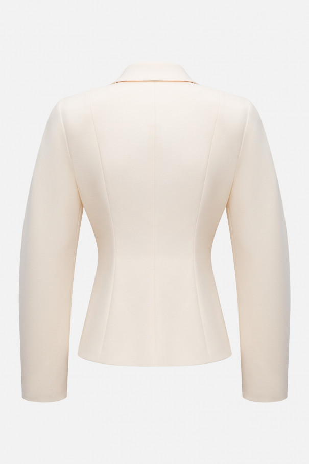 Жакет приталенный , молочный, арт. FRASSJC00ML купить в интернет-магазине