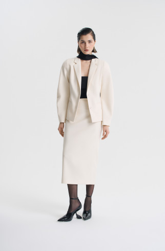 Жакет приталенный , Молочный, арт. FRASSJC00ML купить в интернет-магазине