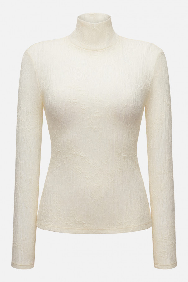 Водолазка из фактурной шерсти , молочный, арт. FRASSTN01ML купить в интернет-магазине
