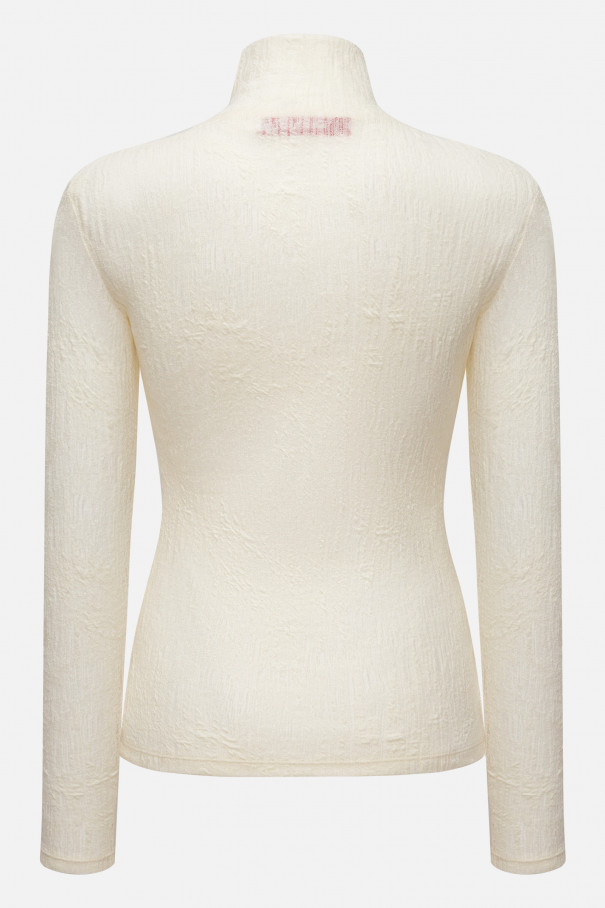 Водолазка из фактурной шерсти , молочный, арт. FRASSTN01ML купить в интернет-магазине