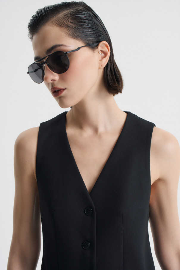 Жилет приталенный , черный, арт. FRASSVS00BL купить в интернет-магазине