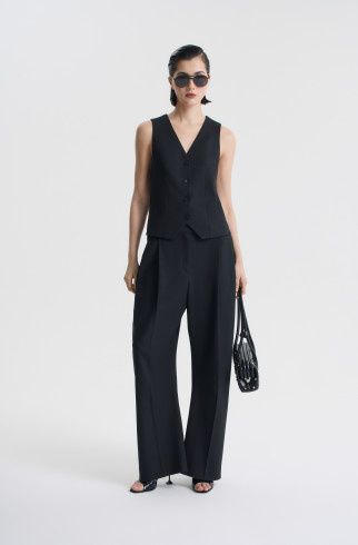 Жилет приталенный , Черный, арт. FRASSVS00BL купить в интернет-магазине