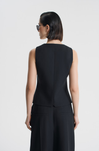 Жилет приталенный , Черный, арт. FRASSVS00BL купить в интернет-магазине