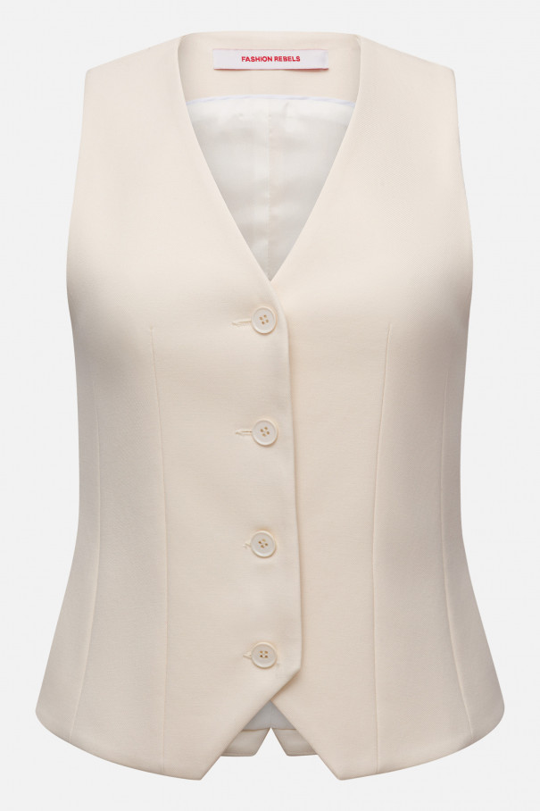 Жилет приталенный , молочный, арт. FRASSVS00ML купить в интернет-магазине