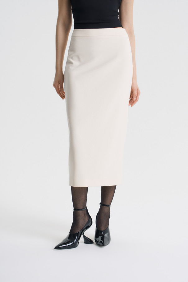 Юбка-миди зауженная , молочный, арт. FRASSSK07ML купить в интернет-магазине