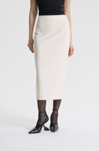 Юбка-миди зауженная , Молочный, арт. FRASSSK07ML купить в интернет-магазине