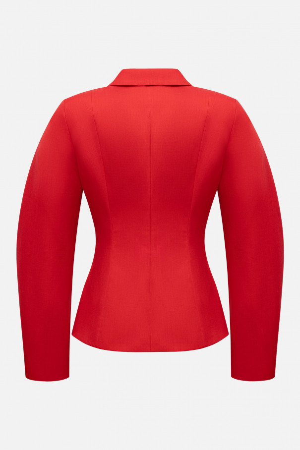 Жакет приталенный , красный, арт. FRASSJC00RD купить в интернет-магазине