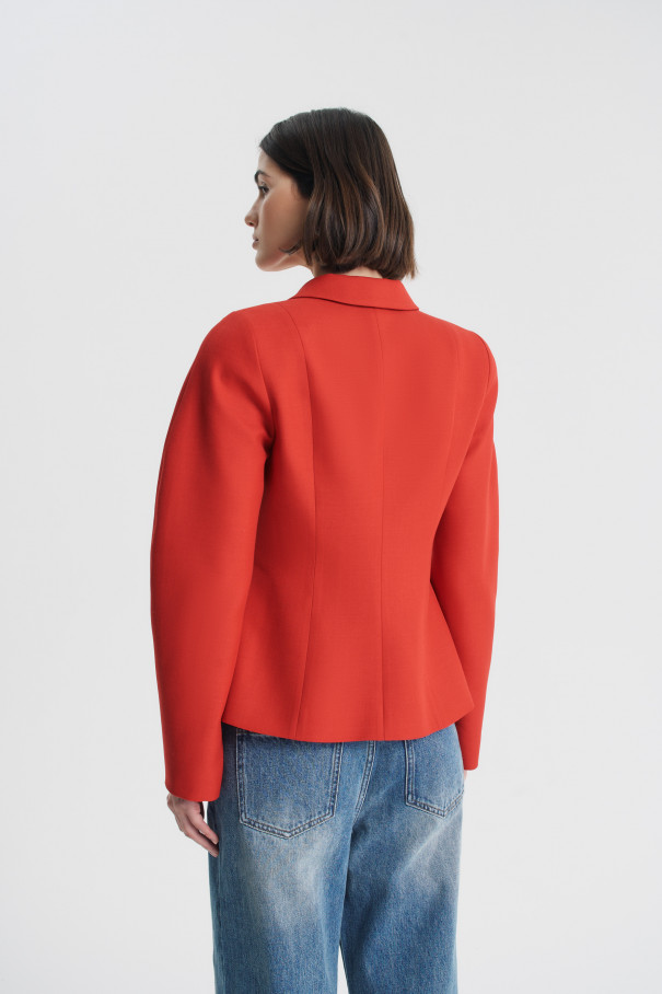 Жакет приталенный , красный, арт. FRASSJC00RD купить в интернет-магазине