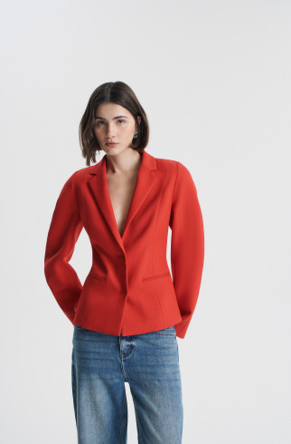 Жакет приталенный , Красный, арт. FRASSJC00RD купить в интернет-магазине