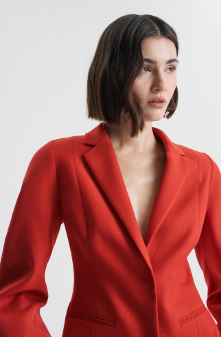 Жакет приталенный , Красный, арт. FRASSJC00RD купить в интернет-магазине