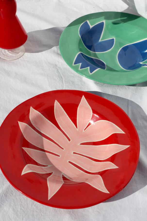 Тарелка Red & Pink Leaf , мультицвет, арт. 22LRP-03-MODA-RPL купить в интернет-магазине