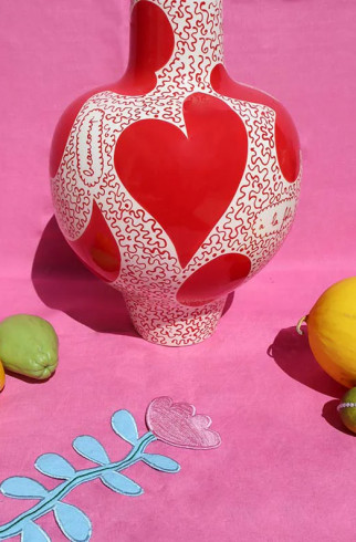 Ваза Coco Red , Мультицвет, арт. 25-LRV-08-COCO купить в интернет-магазине