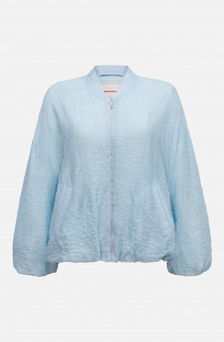 Бомбер из жатой вискозы , Голубой, арт. FRASSBM00BU купить в интернет-магазине