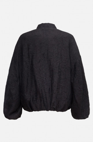 Бомбер из жатой вискозы , Черный, арт. FRASSBM00BL купить в интернет-магазине